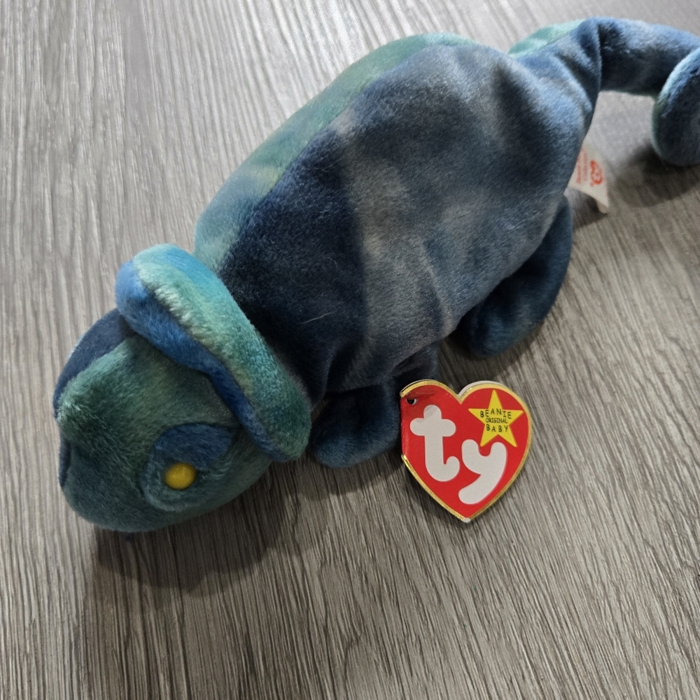 Rare Beanie Baby Chameleon Plush NWT